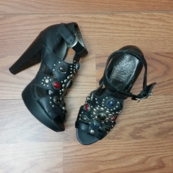 Vince Camuto Shoes - Vince Camuto Womens Platform Heels Embellished 7B